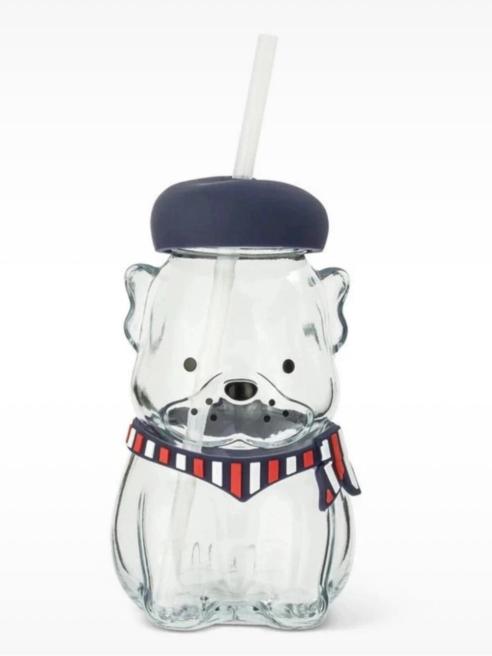 Bulldog glass cold cup tumbler